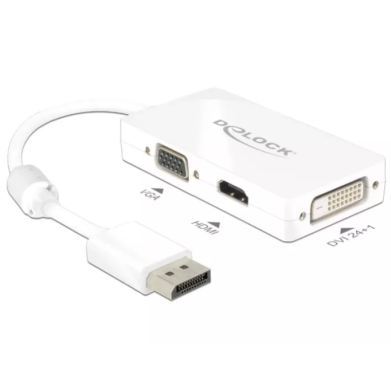 Kabel DeLOCK 0,16m DisplayPort VGA HDMI DVI-D