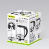 Maestro MR-062-BLACK Elektrischer Glaskessel, 1630 W, 1,2 L