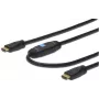 Assmann HDMI High Speed-Verbindungskabel. Typ A. mit Verstärker. M/M. 40,0 m. ehemals HDMI 1.3. UL. bl. gold (AK-330105-400-S)