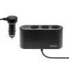 Auto-USB-Ladegerät SAVIO SA-024 — universelles Ladegerät für Mobilgeräte, Eingang 12–24 V, Ausgang 5 V, schwarz, Zigarettenanzünder