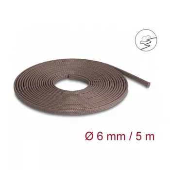Kabelmantel DeLOCK 20903 Braun Polyester 6mm