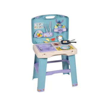 Spielküche SMOBY Stitch Kitchen 7600311909 mit Zubehör – Kinder-Rollenspielküchenset