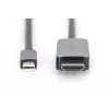 DIGITUS - Adapterkabel - Mini DisplayPort (M) auf HDMI (M) - 1,0 m - Unterstützung von 8K 60 Hz - Schwarz (DB-340109-010-S)