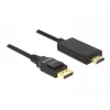 Video-Kabel-Adapter DeLOCK 85318 DisplayPort auf HDMI 3m Schwarz