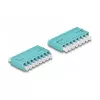DeLOCK Glasfaserkoppler HD LC Octuplex Buchse auf LC Octuplex Buchse aqua