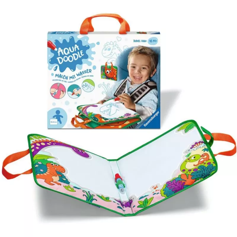 Ravensburger Aqua Doodle Travel Dino Malset – ministeps (Modell 04566)
