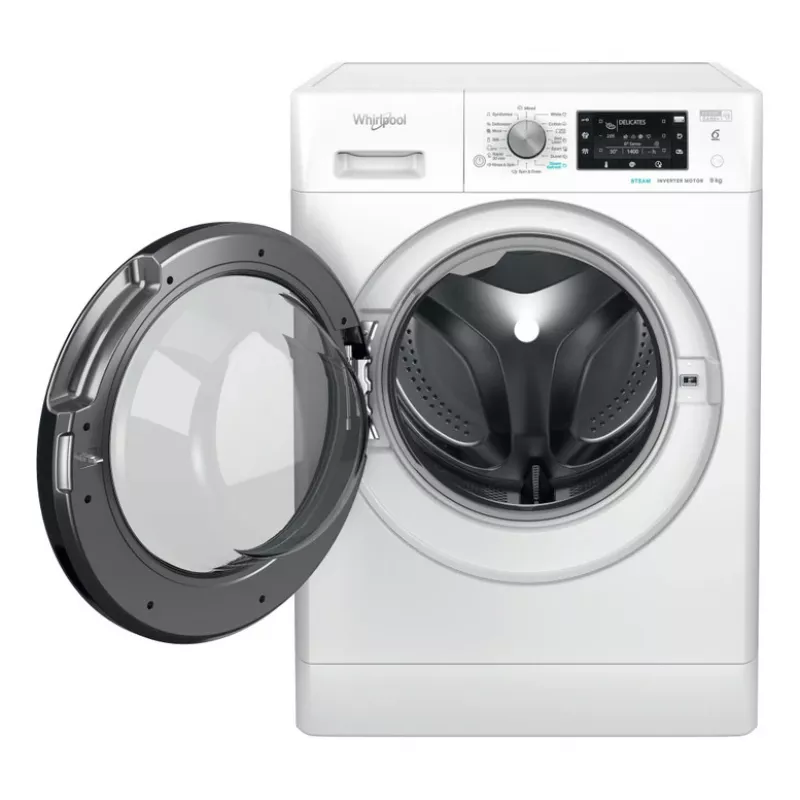 WHIRLPOOL Waschmaschine FFD 9489 BV EE, 9kg, 1400 U/min, Energieklasse A, Tiefe 63 cm, Invertermotor, schwarze Türen