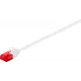 Wentronic Goobay CAT 6 schlank-Patchkabel, U/UTP, Weiß, 3 m - Kupfermaterial (93694)