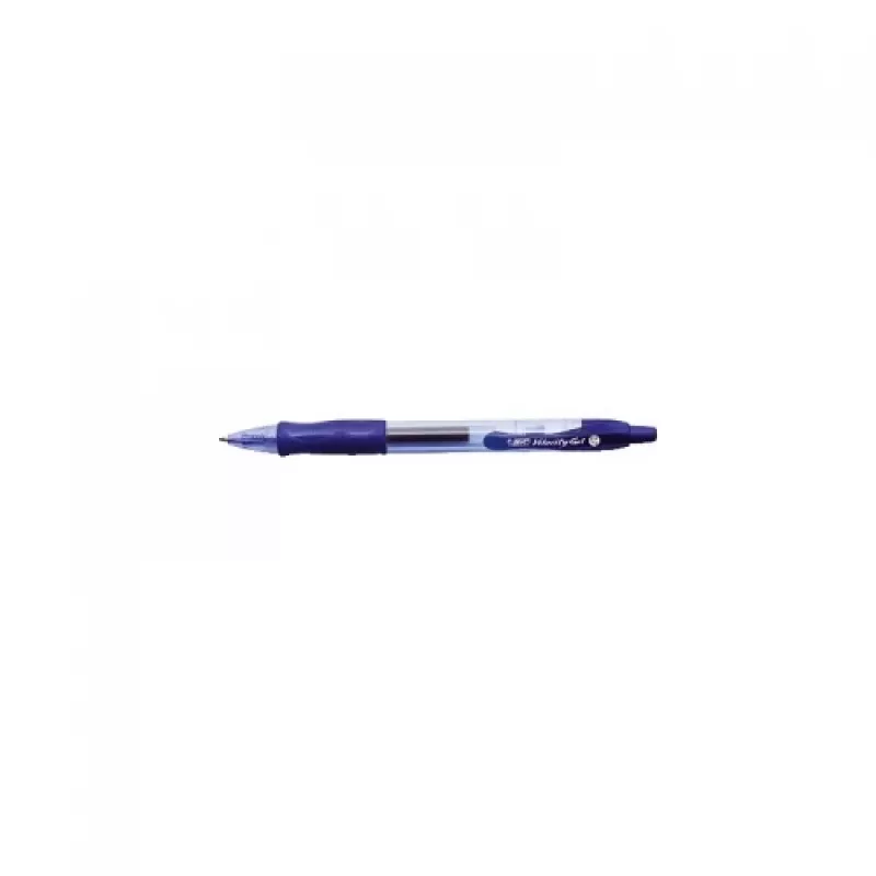 Kugelschreiber BIC 829158 — Clip-on einziehbar, blaue Tinte, transparenter Schaft, 12er-Pack