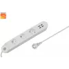 Intelligente Steckdosenleiste Denver SHP-300U 3 AC-Steckdosen Typ E 4 Weiß