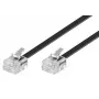 Telefonkabel Microconnect MPK186 RJ11 RJ11 6 m Schwarz