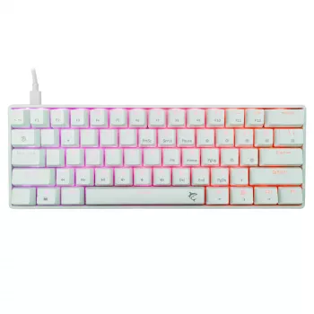 Kabelgebundene mechanische Tastatur White Shark Shinobi-2 (GK-004211) — US-Layout, Red-Schalter, weiß