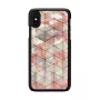 Schutzhülle iKins für iPhone XS / iPhone X, Rautenmuster, schwarz