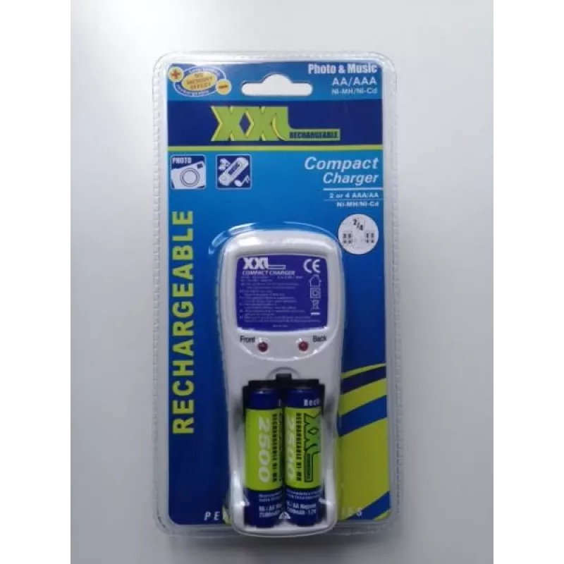 Batterieladegerät 2 oder 4 AAA/AA inklusive 2x AA