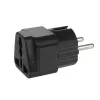 Netzsteckeradapter Maclean MCE155 NEMA 5-15P Typ E FR Schwarz