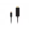 Video-Adapterkabel LANBERG CA-CMHD-10CU-0030-BK, USB Typ-C auf HDMI 2.0, 3 m, 18 Gbit/s, 4K