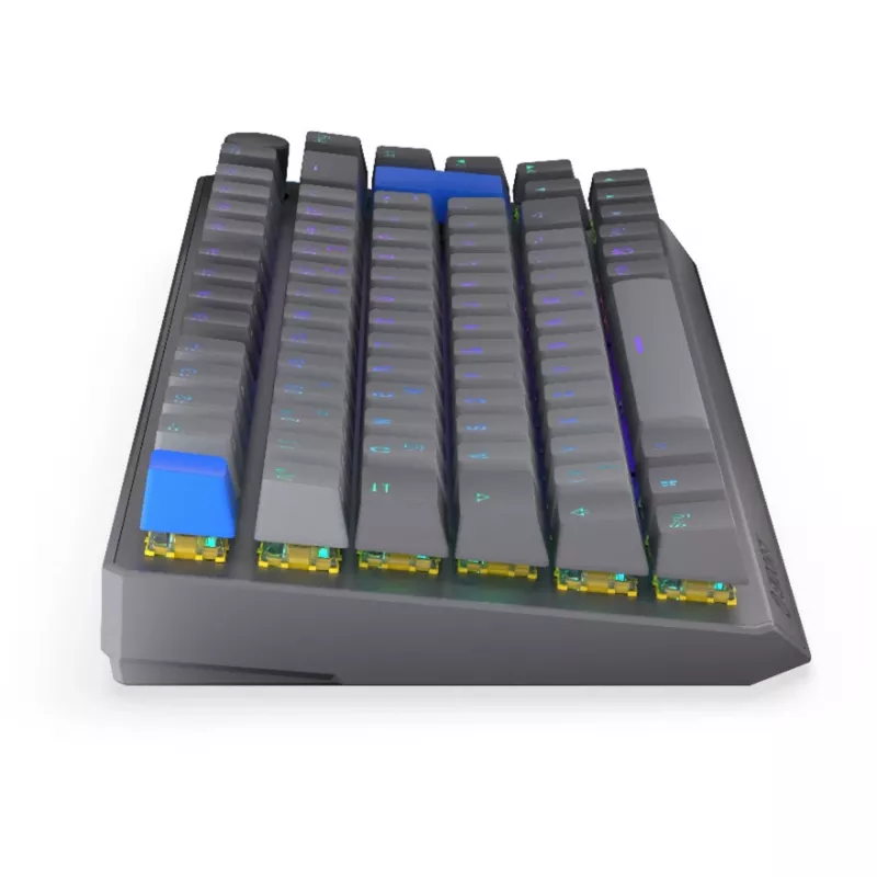 Kompakte 75% kabellose mechanische Tastatur ENDORFY Thock V2 mit gelben Schaltern, DE-Layout