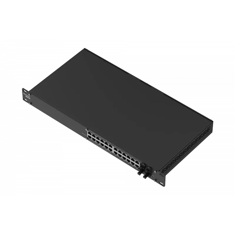 Teltonika SWM280 Industrial Managed Switch, 24x GLAN, 4x SFP, Falf PoE Switch 12x PoE+