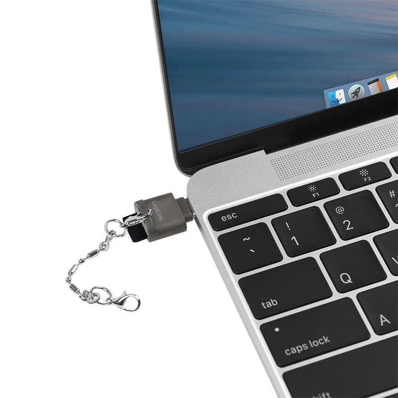 USB-C auf microSD-Kartenleser als Schlüsselanhänger