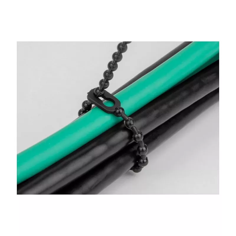 Perlen-Kabelbinder DeLOCK 19566 L 100 x B 2,4 mm schwarz 100 Stück