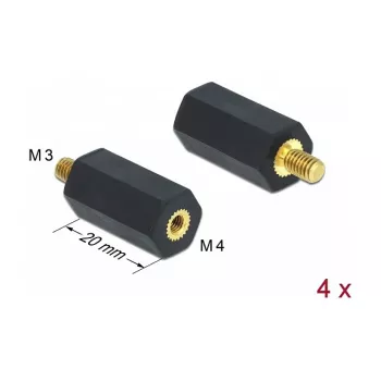 Montageset DeLOCK 60242 Schwarz Kunststoff