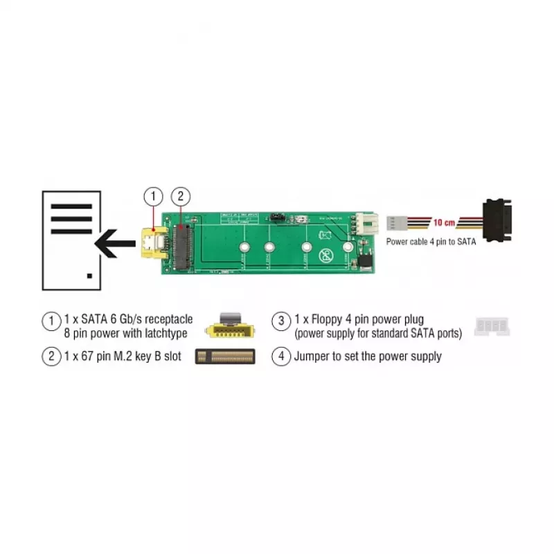 Interner M.2-Adapter DeLOCK 63917