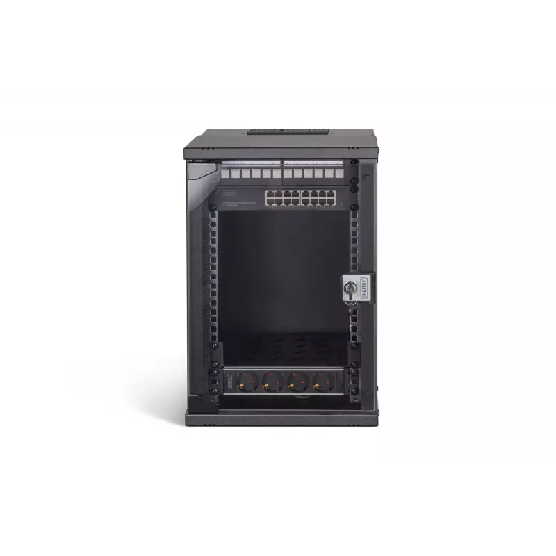 Wandmontierter Schrank Digitus DN-49103-SET 9U 315 x 300 mm Schwarz