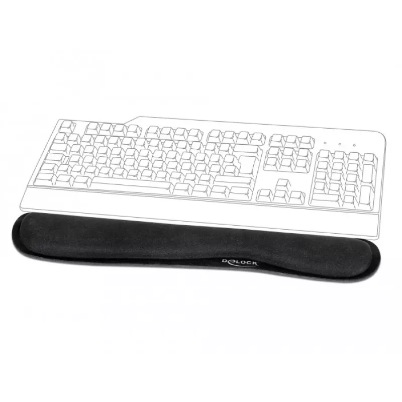 Handgelenkauflage DeLOCK 12558 Schwarz