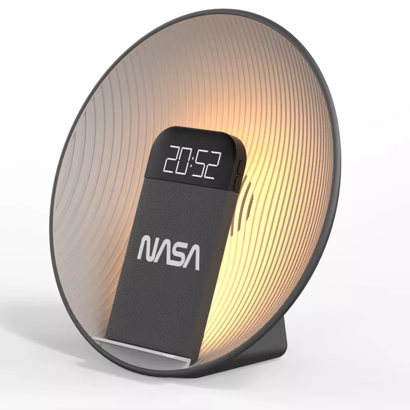 NASA SPC600 Bluetooth-Lautsprecher/Wecker/Kabelloses Ladegerät
