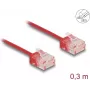 Netzwerkkabel DeLOCK RJ45 Cat.6 UTP 0,3 m Rot
