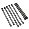 Kabelverlängerungsset Kolink Core Adept — umflochtene PET-Ummantelung, Kupferleiter, Längen 300–350 mm, 6-teiliges Set
