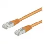 Wentronic Goobay CAT 5e Patchkabel, F/UTP, Orange, 0,5 m - CCA-Kupfer-Mix (93456)