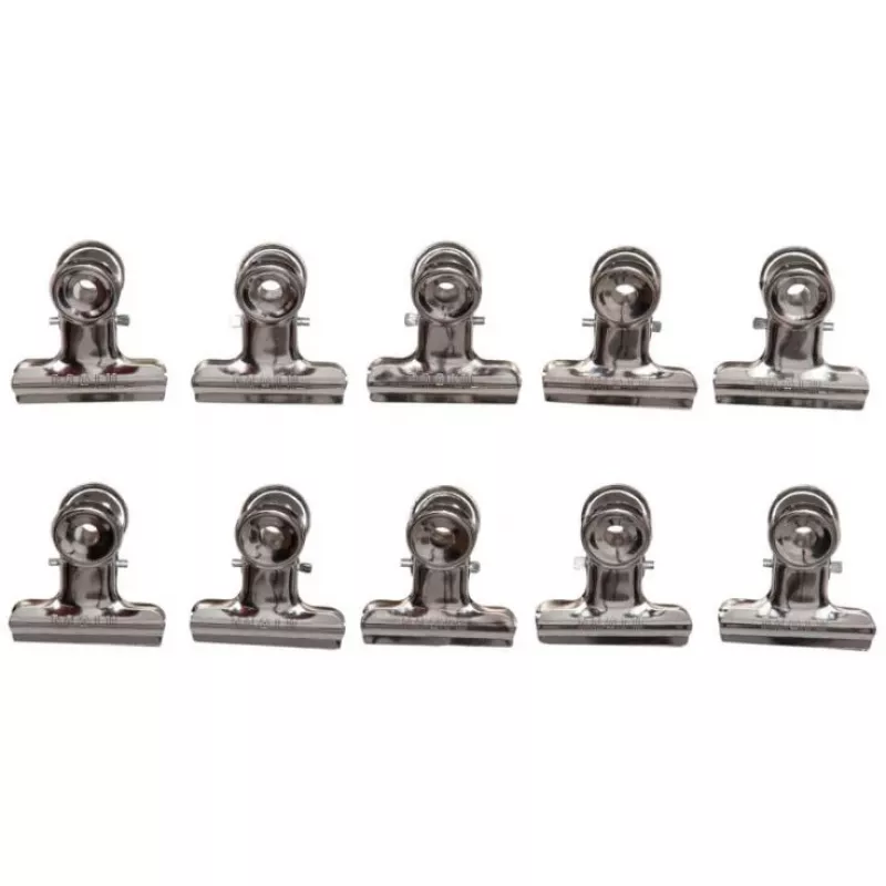 MAUL Briefklemme aus Metall, Farbe: Nickel, Breite: 30 mm Klemmweite: 10 mm, Selbstbedienungsverpackung (21730-96)