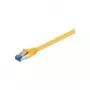 Wentronic Goobay CAT 6a Patchkabel, S/FTP (PiMF), gelb, 2 m - LSZH halogenfrei, Kupfer (93740)