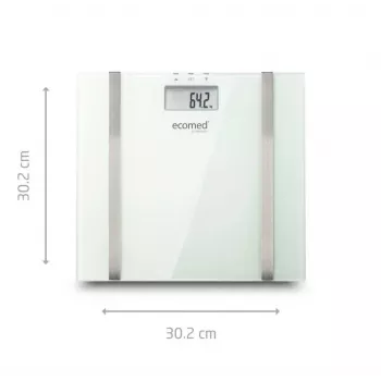 Ecomed BS-70E Rechteckig Weiß Elektronische Personenwaage