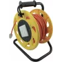 Kabeltrommel helos 304281 — Cat-7A-Netzwerkkabel, 50 m, mobil orange/gelb