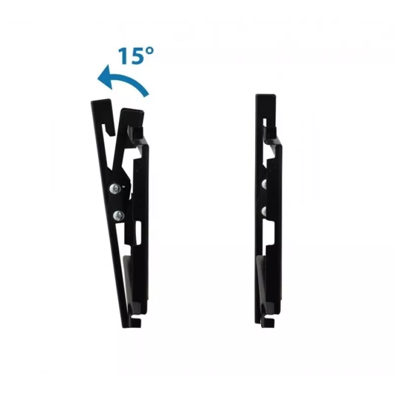 Wall TV mount ESPERANZA ERW010 for 14 inch–50 inch (35.6–127 cm), tilt 15°, VESA 75x75–200x200, max load 25 kg, Schwarz
