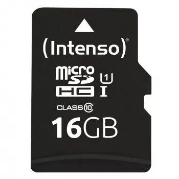 Intenso Performance - Flash-Speicherkarte (microSDHC/SD-Adapter enthalten) - 16 GB - UHS-I U1 / Class10 - microSDHC UHS-I