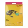 Serielles Kabel DeLOCK 63466 USB Typ-A DB-9 1,5 m Schwarz Grün Gelb