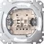 Wippschalter Merten MEG3715-0000, 1-polig, metallic, 250 V AC, 10 A