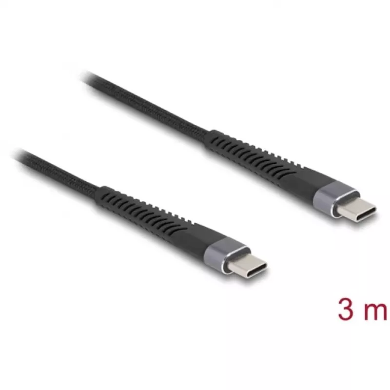 USB-Kabel DeLOCK 81126 USB 2.0 3m USB C Schwarz