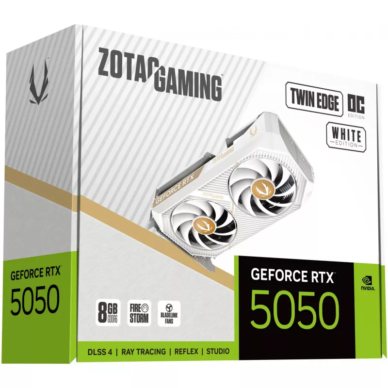 ZOTAC GAMING GeForce RTX 5050 Twin Edge OC 8GB GDDR6 Weiß Grafikkarte