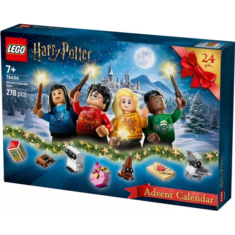 Konstruktionsspielzeug LEGO Harry Potter Adventskalender 2025 Set 76456 – 278 Teile, 8 Minifiguren, Alter 7+