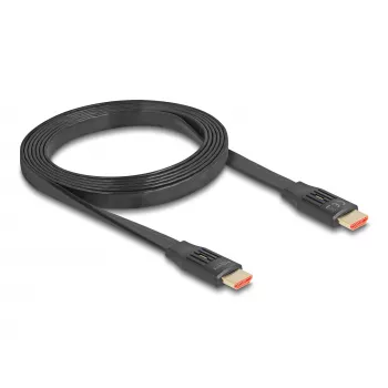 DeLOCK HDMI-Kabel 2m Typ A Stecker auf Stecker 48 Gbit/s Schwarz