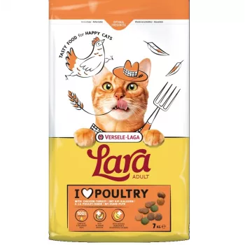 VERSELE-LAGA Lara Adult Truthahn mit Huhn - Trockenfutter für Katzen - 7kg