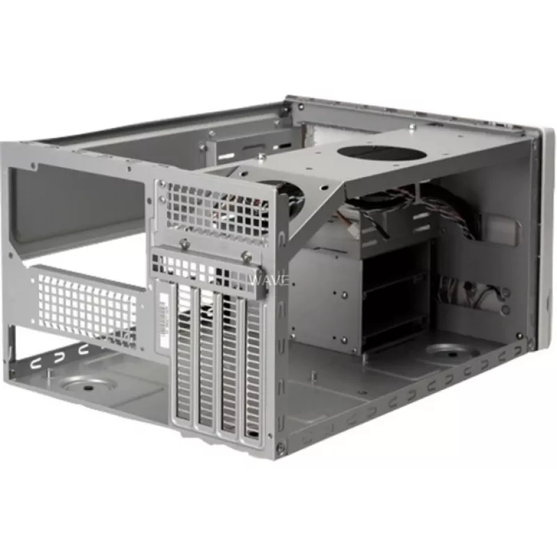 PC-Gehäuse SILVERSTONE SG02-F Small Form Factor SFF Micro ATX, 2x 3,5-Zoll-Schächte, USB 3.0, Schwarz