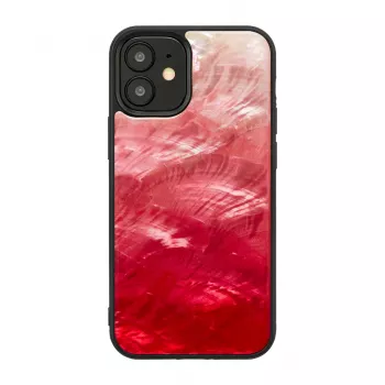 Schutzhülle iKins für Apple iPhone 12 mini — Pink Lake mit schwarzen Akzenten
