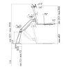 Monitorhalterung LogiLink BP0040 81,3 cm (32 Zoll) Tisch Aluminium