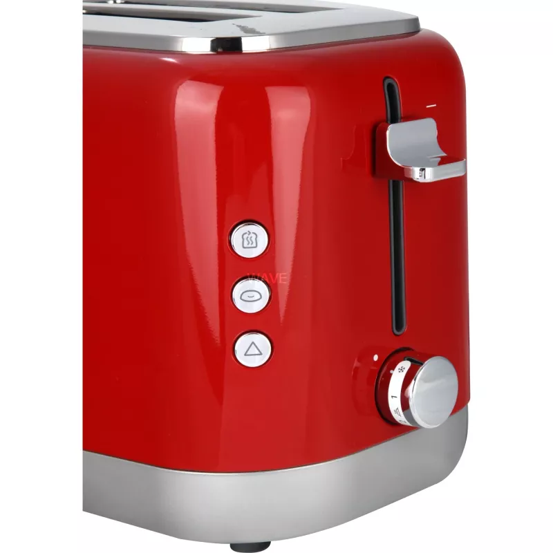 Toaster Kenwood TCX751RD 2-Scheiben 900 W, Metallgehäuse, rot, 160×272×257 mm