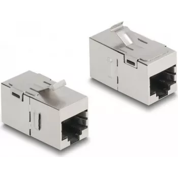 DeLOCK 87161 Keystone-Modul Flach Metallisch RJ-45